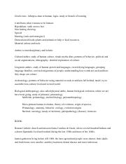 Illustrative PwnHero archive thumbnail for anthropology exam 1 notes; source document not shown