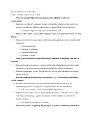 Illustrative PwnHero archive thumbnail for BA 350 OB exam 2 study guide; source document not shown