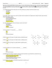 Illustrative PwnHero archive thumbnail for Exam I Version A spring 2016; source document not shown