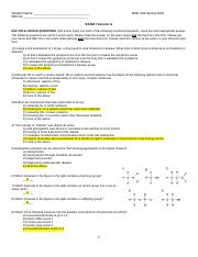 Illustrative PwnHero archive thumbnail for Exam I Version A with answers; source document not shown