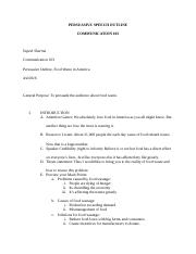 Illustrative PwnHero archive thumbnail for C 103 Persuasive Speech Outline Food Wastage; source document not shown