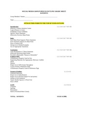 Illustrative PwnHero archive thumbnail for Social Media Speech Outline; source document not shown