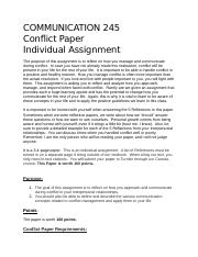 Illustrative PwnHero archive thumbnail for C 245 Conflict Paper Handout; source document not shown