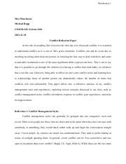 Illustrative PwnHero archive thumbnail for Conflict Reflection Paper; source document not shown
