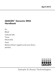 Illustrative PwnHero archive thumbnail for QIAGEN Genomic DNA Handbook April 20121; source document not shown