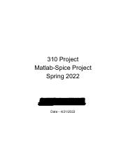 Illustrative PwnHero archive thumbnail for 310 Matlab SPICE Project Spring 2022; source document not shown