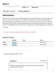 Illustrative PwnHero archive thumbnail for Quiz 2 American Civilization; source document not shown