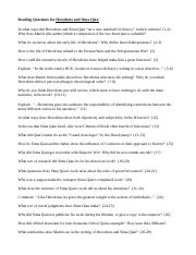 Illustrative PwnHero archive thumbnail for World Hist. Reading Questions on Herodotus and Sima Qian; source document not shown