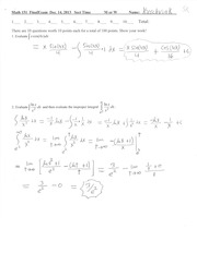 Illustrative PwnHero archive thumbnail for Math 151 Final Exam-Fall-2013 SOLN; source document not shown