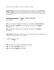 Illustrative PwnHero archive thumbnail for Relative risk and odds ratio; source document not shown