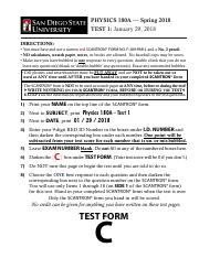 Illustrative PwnHero archive thumbnail for Physics180A Sp 18 Test 1; source document not shown