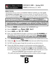 Illustrative PwnHero archive thumbnail for Physics180B Spr2018 Test2 FormB withSolns; source document not shown