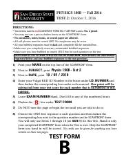 Illustrative PwnHero archive thumbnail for Physics180B Test2 FormB; source document not shown