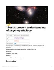 Illustrative PwnHero archive thumbnail for 1 Past present understanding of psychopathology; source document not shown