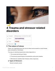 Illustrative PwnHero archive thumbnail for 4 Trauma and stressor related disorders; source document not shown