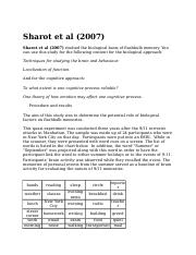 Illustrative PwnHero archive thumbnail for Sharot et al 2007; source document not shown