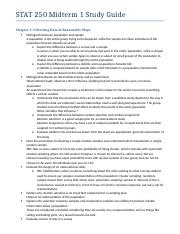 Illustrative PwnHero archive thumbnail for STAT 250 Midterm 1 Study Guide; source document not shown