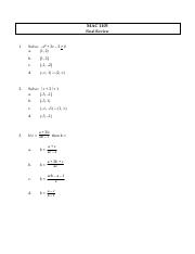 Illustrative PwnHero archive thumbnail for MAC 1105 Final Exam Review 3; source document not shown