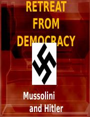 Illustrative PwnHero archive thumbnail for RETREAT FROM DEMOCRACY Mussolini and Hitler TOTALITARIANIS M Origins; source document not shown