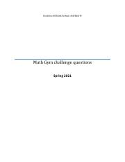 Illustrative PwnHero archive thumbnail for Spring 2021 challenge questions; source document not shown